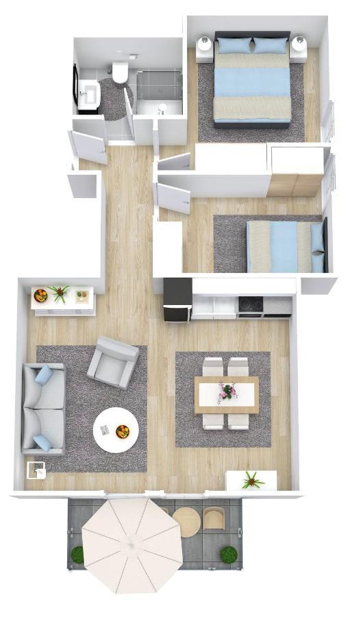 Ferienwohnung Lee Ost 2 3 Дирхаген Экстерьер фото